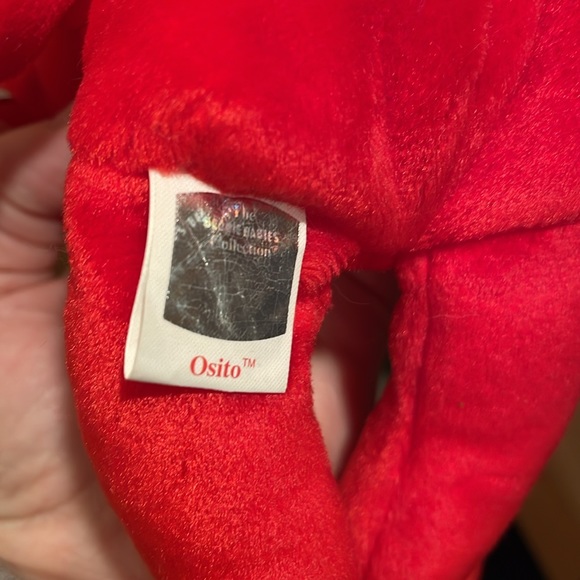 (K8) NWT, 1999, Ty Beanie Baby Osito Bear (Mexico), P.E. Pellets kept in case - Picture 3 of 3